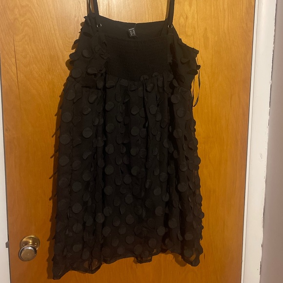 NWT Forever 21 Polka Dot Black Cami Mini Dress Size 3X - Picture 3 of 3
